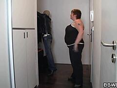 Fat girl with huge tits gets fucked