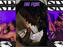 Ebony couple messy Holiday Inn