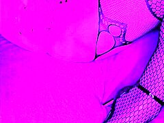 Milf’s Fierce Climax in Fishnet Stockings