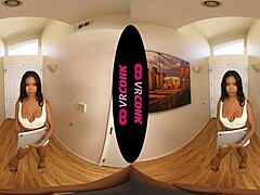 VRconk's Sizzling Ebony Teen Fucked Hard