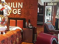 peruvian couple plays hard in hotel room