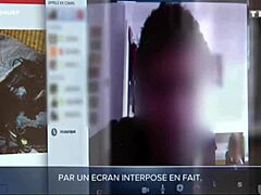 french amateur teases on cam