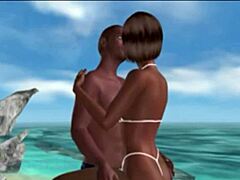 Provocative 3D Couple's Thrilling Virtual Bedroom Escapade