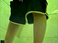 Asian cutie's holes explored in stockings