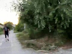 Teen Rides Scooter Naughty Style