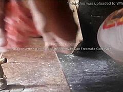 maid teases in laundry ritual