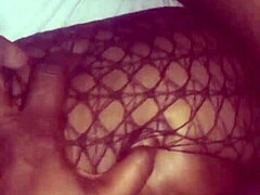 suggestive ebony encounter in shadows