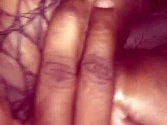 suggestive ebony encounter in shadows