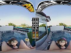 Blonde Kimberly Snow's VR Wet Thrill