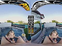 Blonde Kimberly Snow's VR Wet Thrill