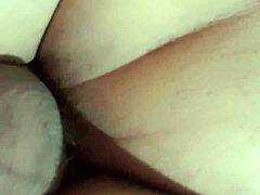 latina gordita rides hard anal on top