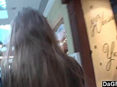 Alone blonde teen tans herself