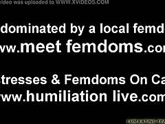BDSM Femdom Demands Cum Eating Now