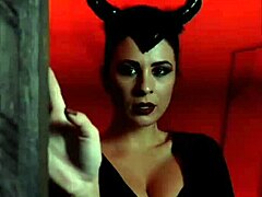 Teen witch in lingerie rides you wild