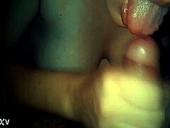 Wife's amateur blowjob captured in intimate detail