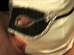 Masked Amateur Bww’s Daring Bound Blowjob Tease