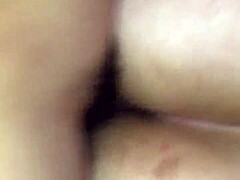 I fill her ass cheeks with creamy cum