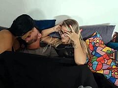 Woman and Partner Invite Intimacy