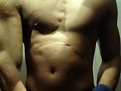 Shower turns sensual with gay massage