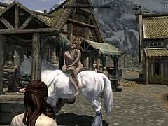 lesbian skyrim romance with unicorn