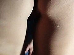 Big tits close-up masturbation scene