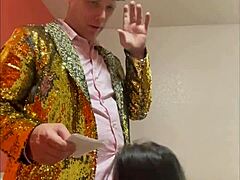 MILF’S ORAL DELIGHT DURING COMEDY