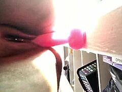 ebony curves thrill under toy play