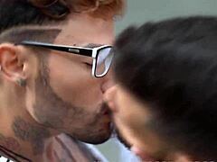Public gay thrill with raw energy