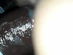 Msbeta dares to ride a massive dildo