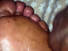 Girlfriend's Intense Footjob Thrill