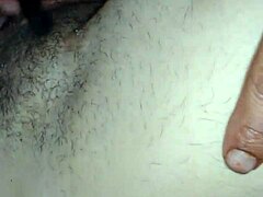 Hairy pussy sucked and combed in kinky session