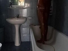 George T.T.R.U. shines in steamy shower