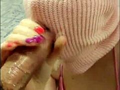 Leah’s throat takes intense heat