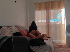 Amateur shocked by naughty maid's bathroom surprise!
