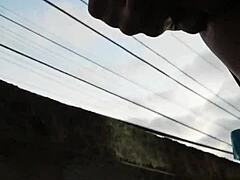 Solo gay doll's balcony reveal