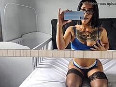 Hot Brunette's Steamy Solo Fire