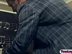 Kristen Heats Up with Big Tutor