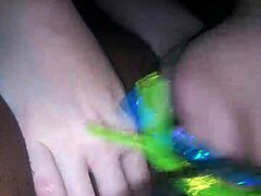 Mascarade slut sucks cock in filthy raw action