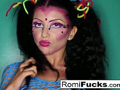 Romi Rain sucks a thick cock in hardcore action