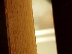 spying on her rubbing hairy pussy
