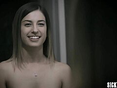 petite babe overwhelmed in group