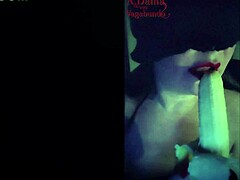 what’s this lonely latina doing with her toy?