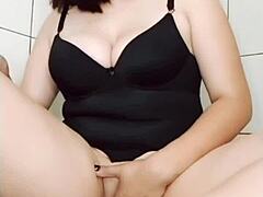Young Whore Teases With Vibrator in Homemade Clip