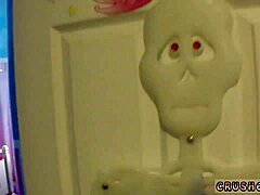 Halloween teen secrets in close view