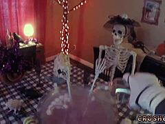 Halloween teen secrets in close view
