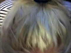 Blonde ex-girlfriend takes massive cum shots on face