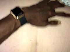 Cheeky blonde MILF takes massive black cock