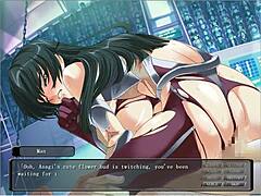 Taimanin Asagi Gangbang Scene in Hentai Game Mode