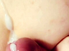 innocent milf tests anal with messy cum