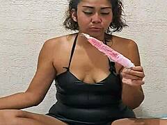 NEW WIFE'S BRUNETTE SURPRISE